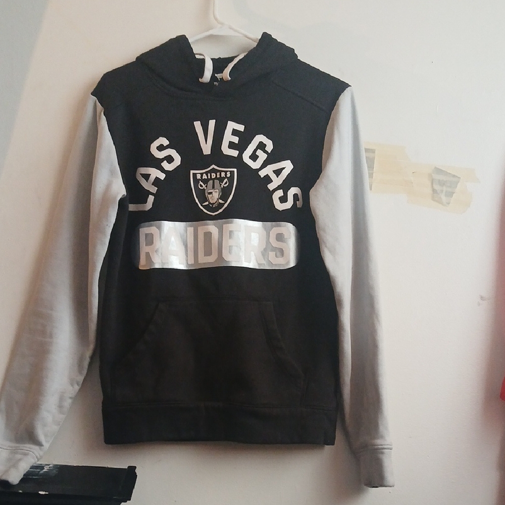 Fanatics Black and White Hoodie Las Vegas Raiders